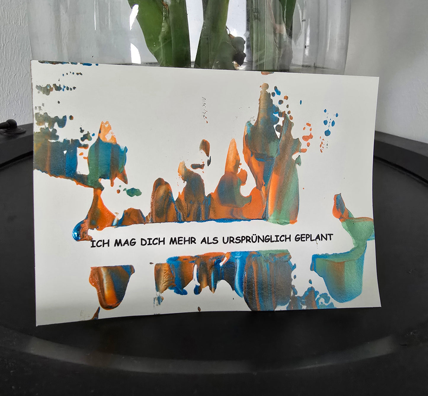 Postkarte Spruchkarte "Ich mag dich mehr als ursprünglich geplant"