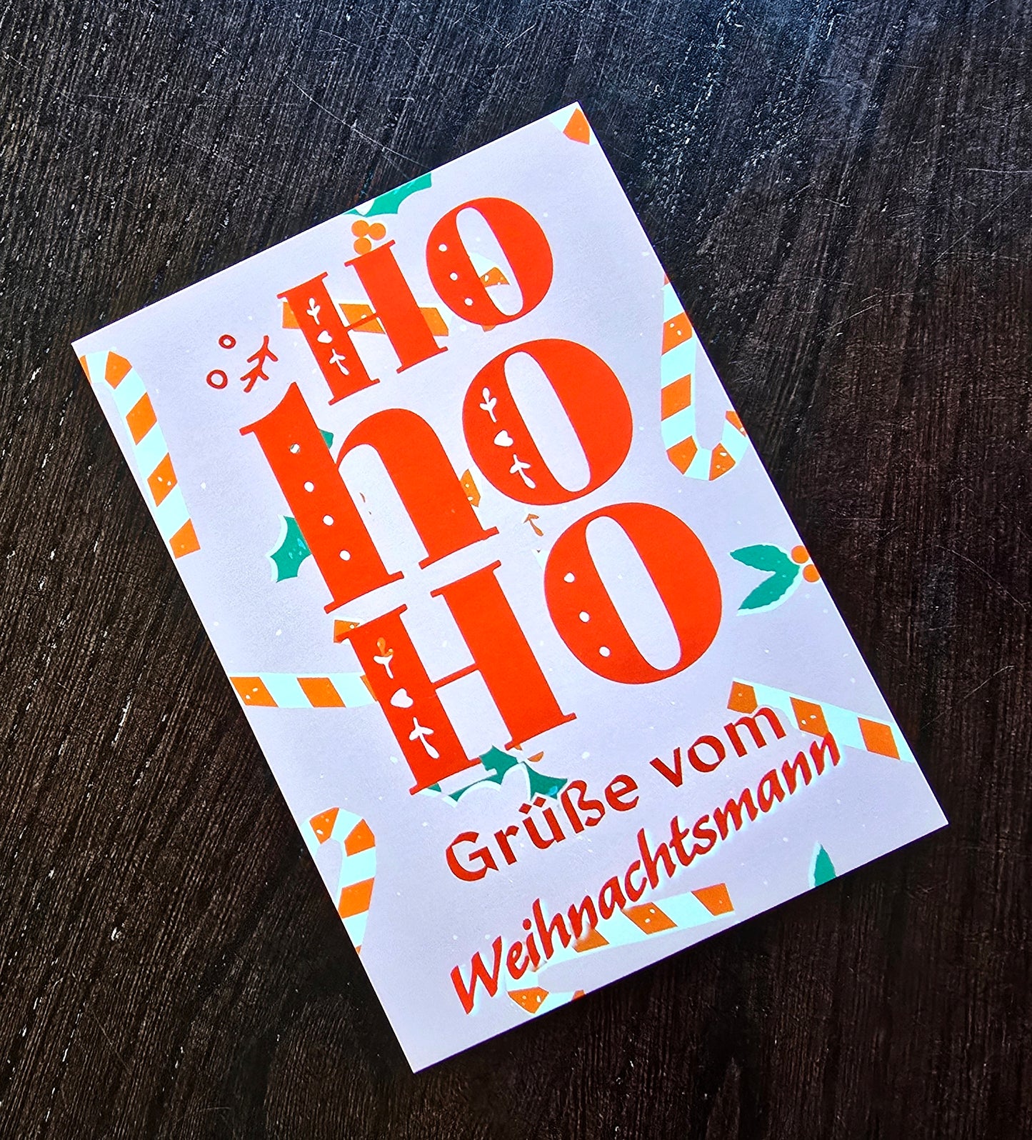 Postkarte Weihnachtskarte "Grüße vom Weihnachtsmann"