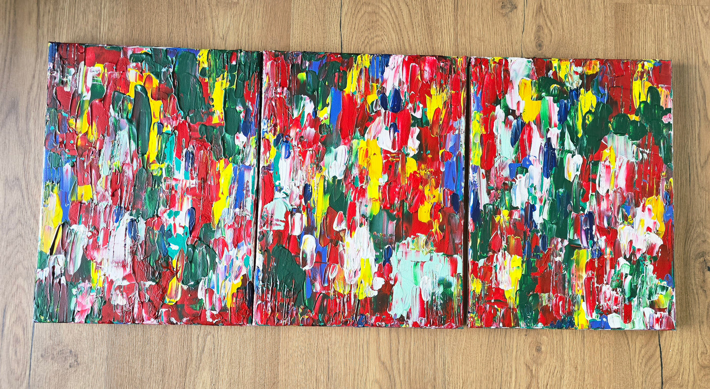 Leinwand Wandbild Acryl Arcylspachteltechnik Aryclleinwand "intensely coloured"