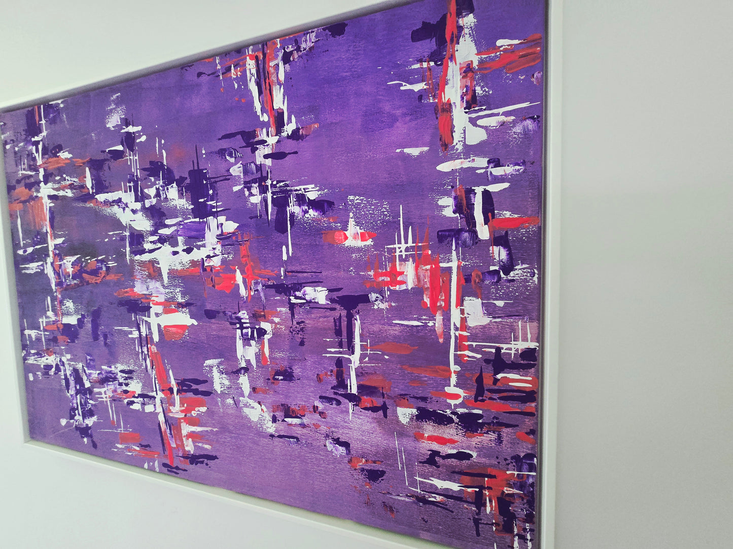 Leinwand Wandbild Acryl Aryclleinwand "purple fairy-tale world"