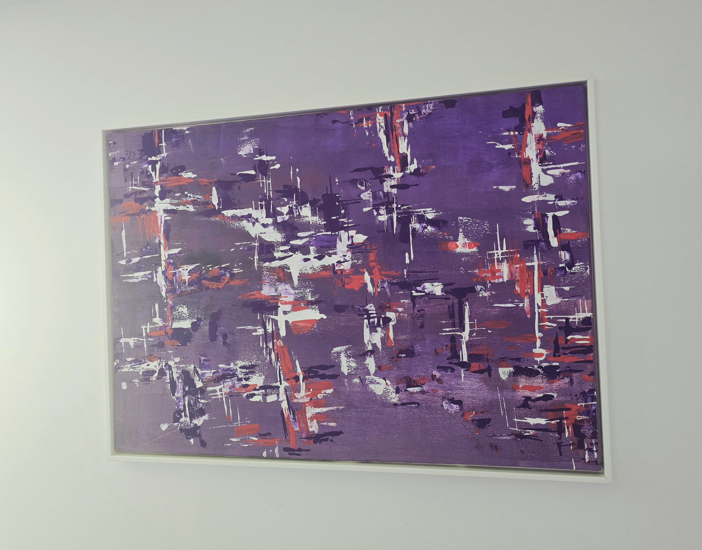 Leinwand Wandbild Acryl Aryclleinwand "purple fairy-tale world"