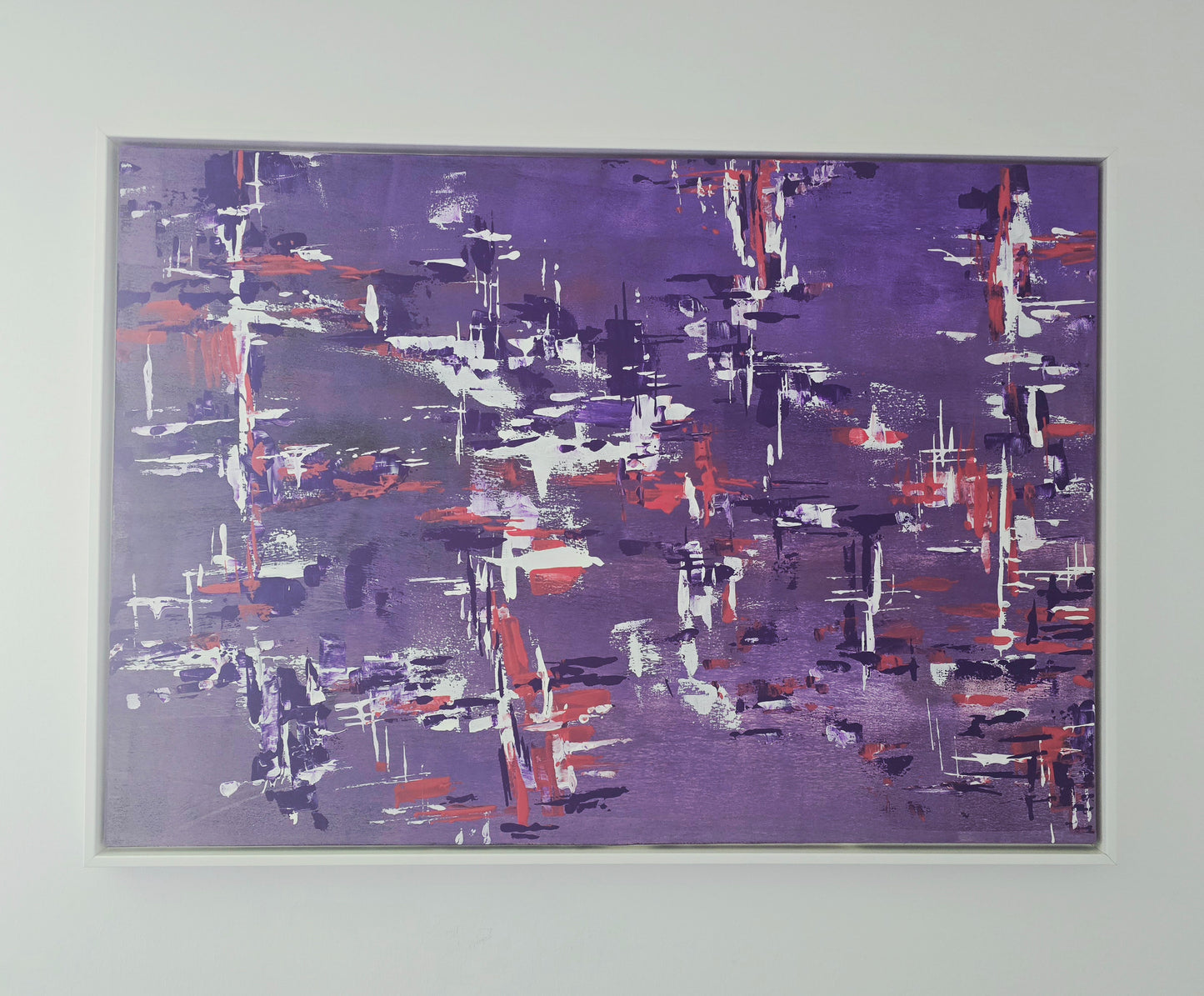 Leinwand Wandbild Acryl Aryclleinwand "purple fairy-tale world"