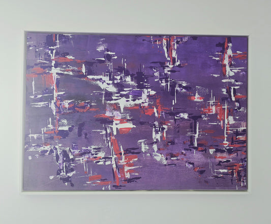 Leinwand Wandbild Acryl Aryclleinwand "purple fairy-tale world"
