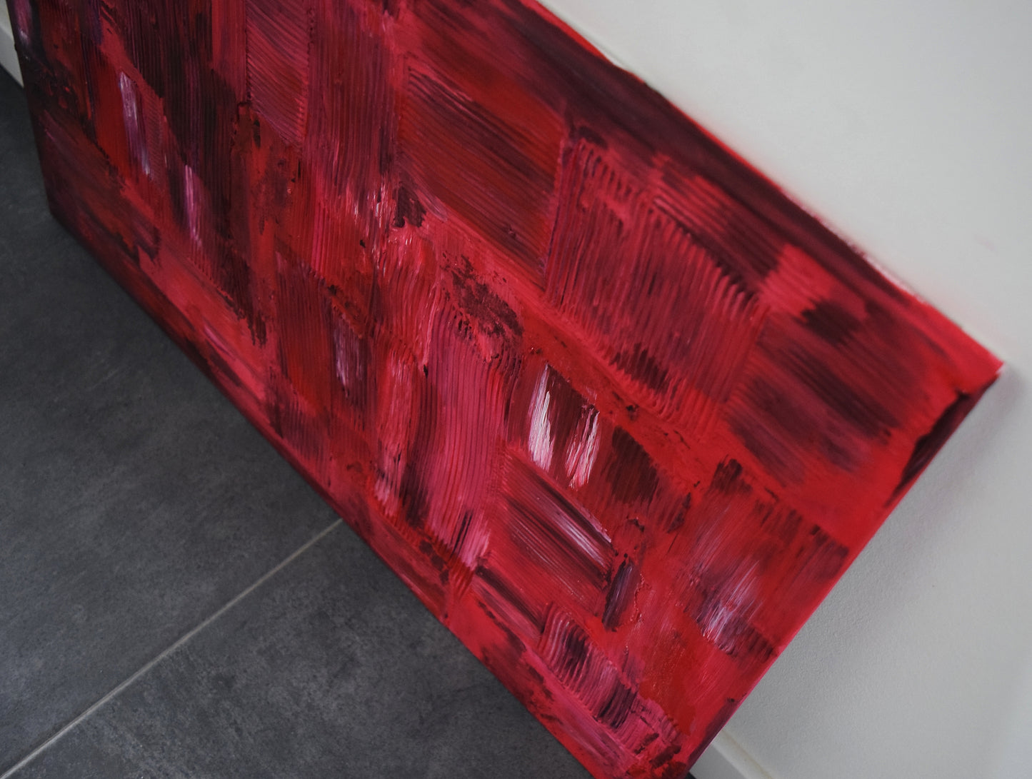 Leinwand Wandbild Acryl Aryclleinwand "broken heart structure"