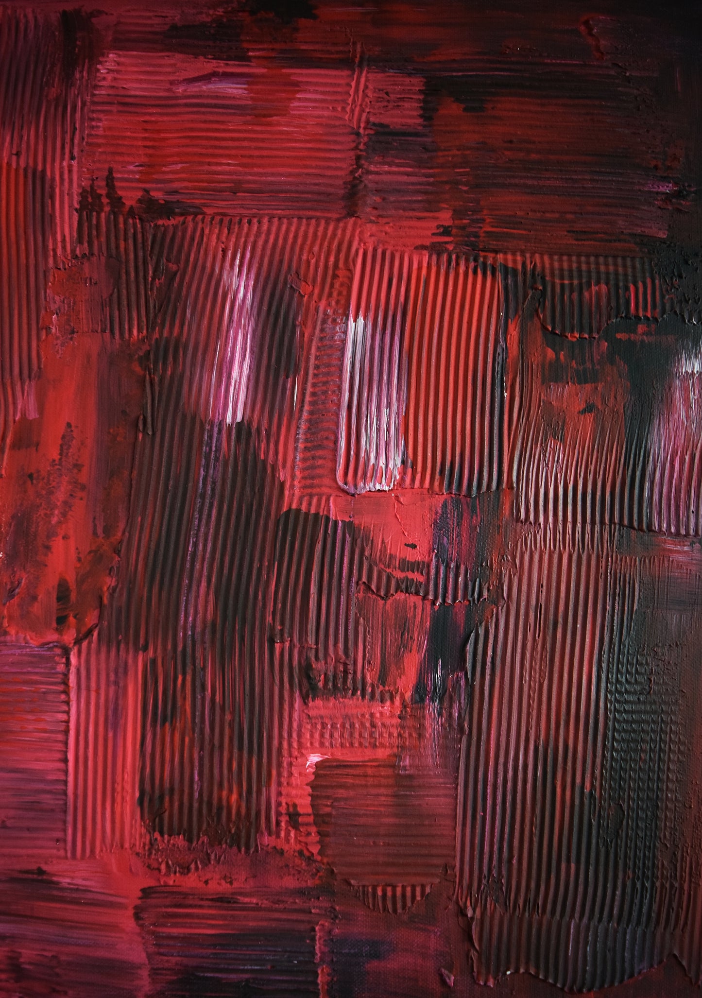 Leinwand Wandbild Acryl Aryclleinwand "broken heart structure"