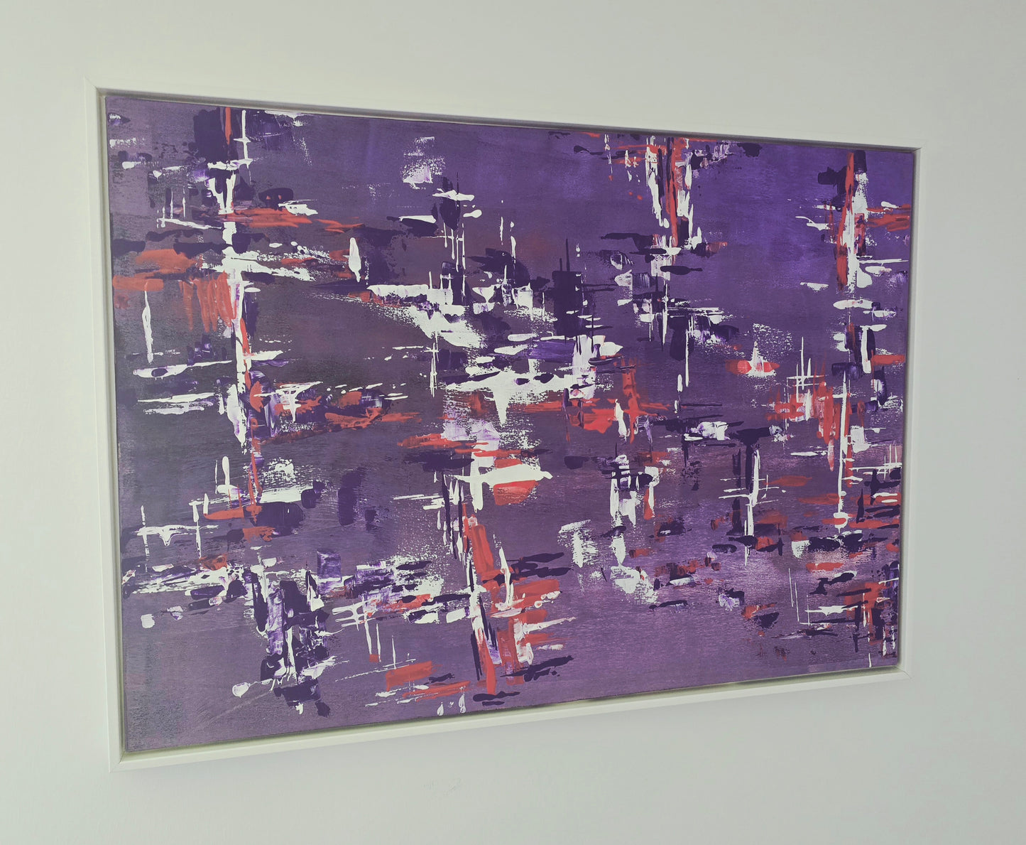 Leinwand Wandbild Acryl Aryclleinwand "purple fairy-tale world"