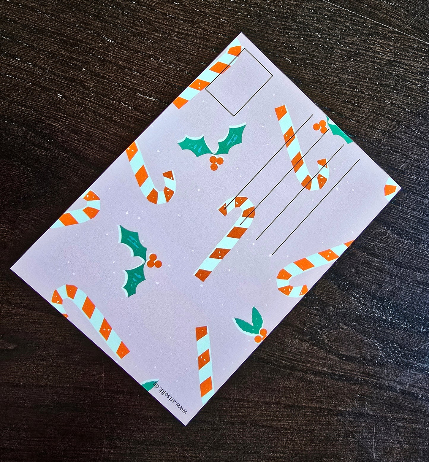 Postkarte Weihnachtskarte "Grüße vom Weihnachtsmann"