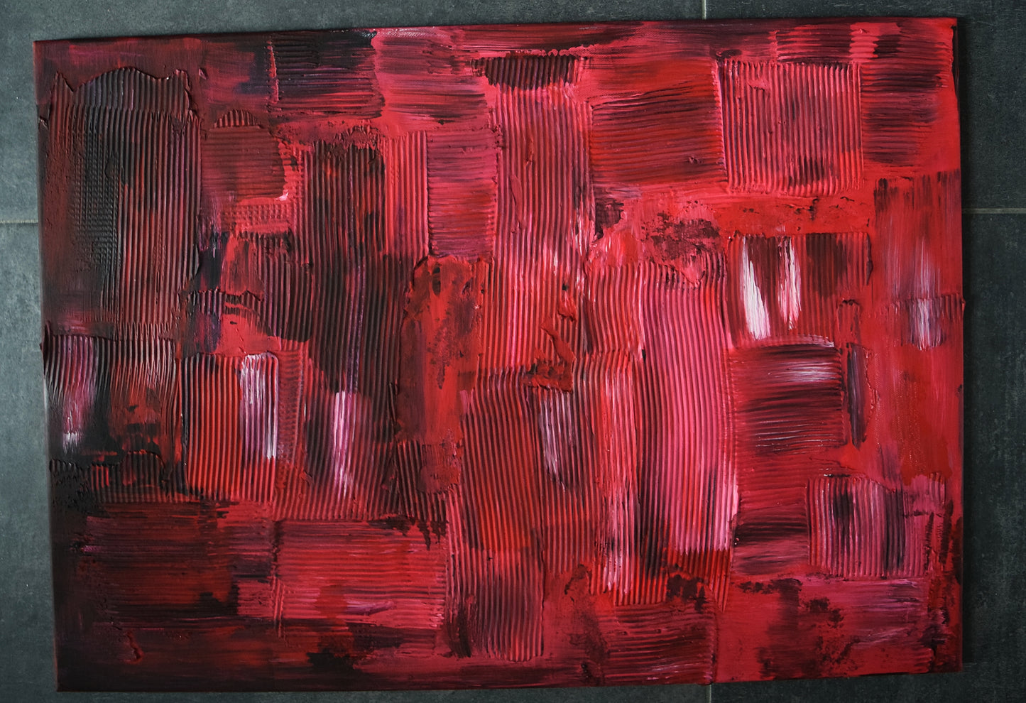 Leinwand Wandbild Acryl Aryclleinwand "broken heart structure"