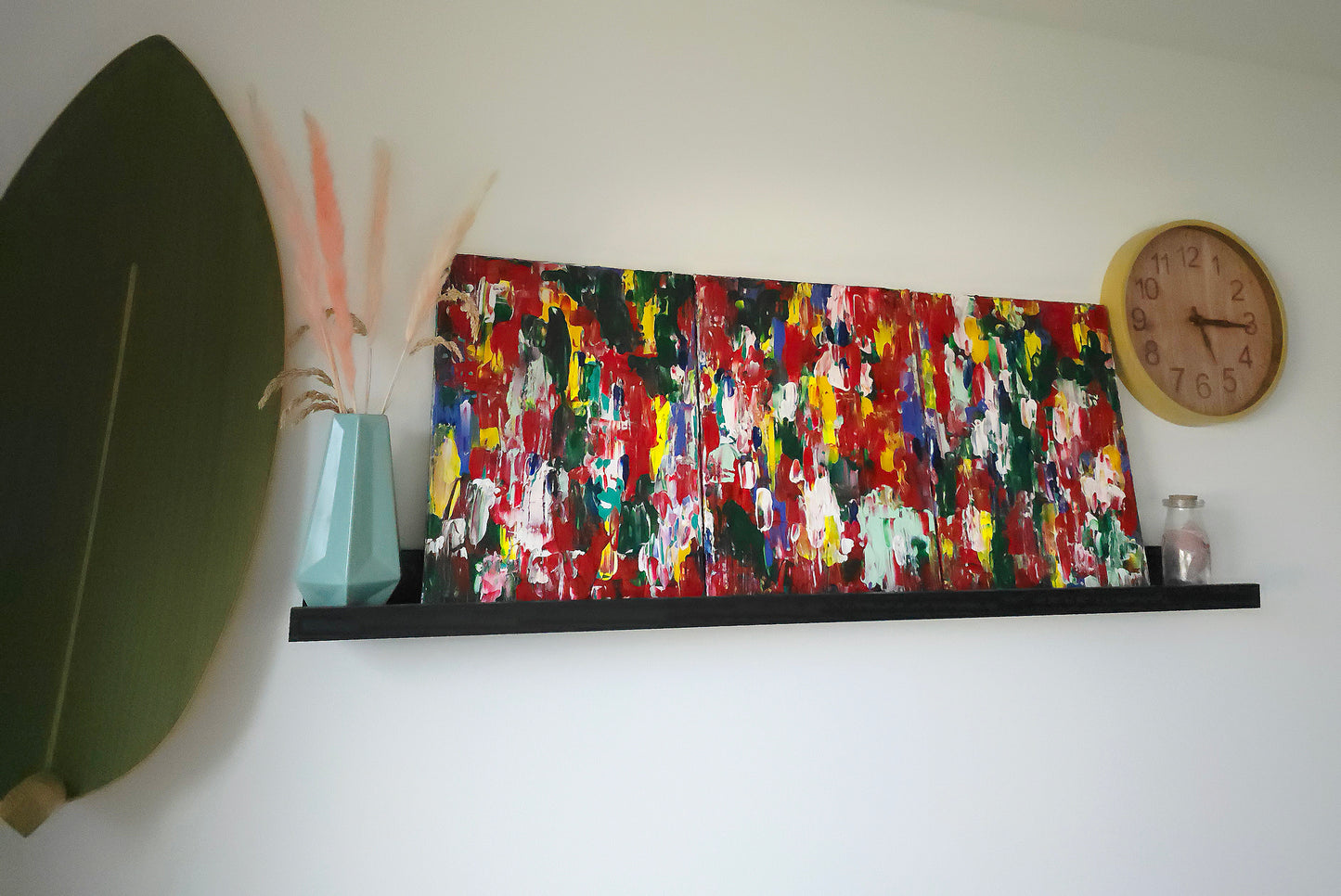 Leinwand Wandbild Acryl Arcylspachteltechnik Aryclleinwand "intensely coloured"
