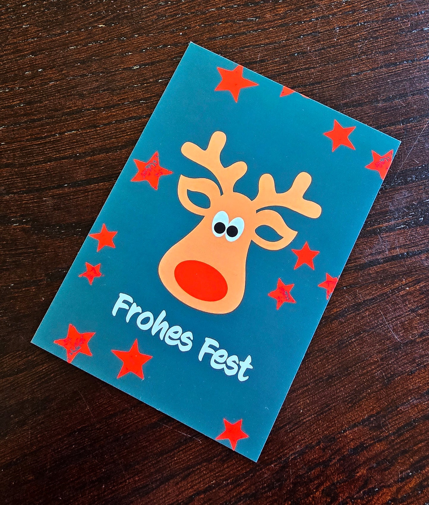 Postkarte Weihnachtskarte "Rentier"