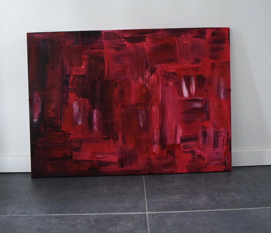 Leinwand Wandbild Acryl Aryclleinwand "broken heart structure"