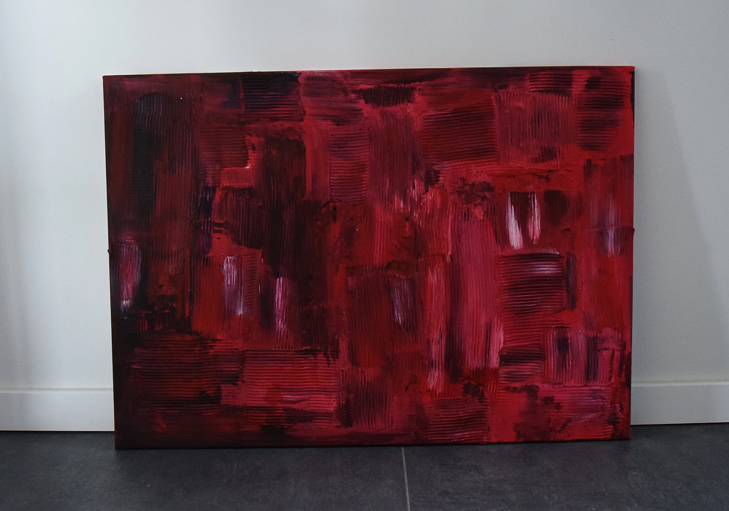 Leinwand Wandbild Acryl Aryclleinwand "broken heart structure"