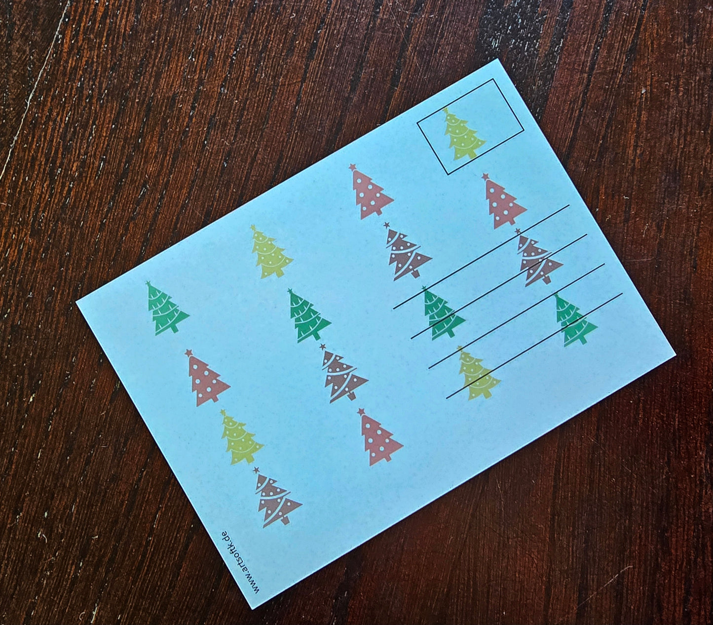 Postkarte Weihnachtskarte "Merry Christmas"