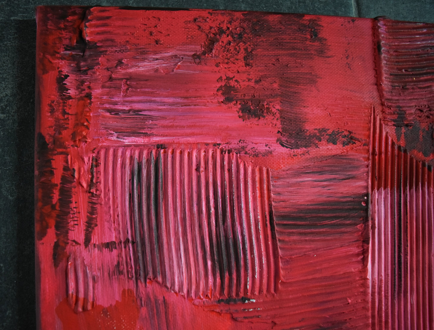 Leinwand Wandbild Acryl Aryclleinwand "broken heart structure"