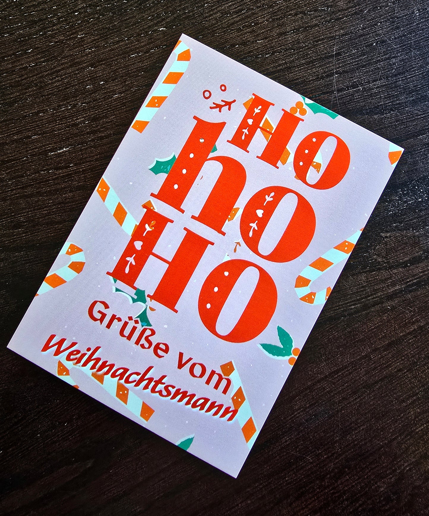 Postkarte Weihnachtskarte "Grüße vom Weihnachtsmann"