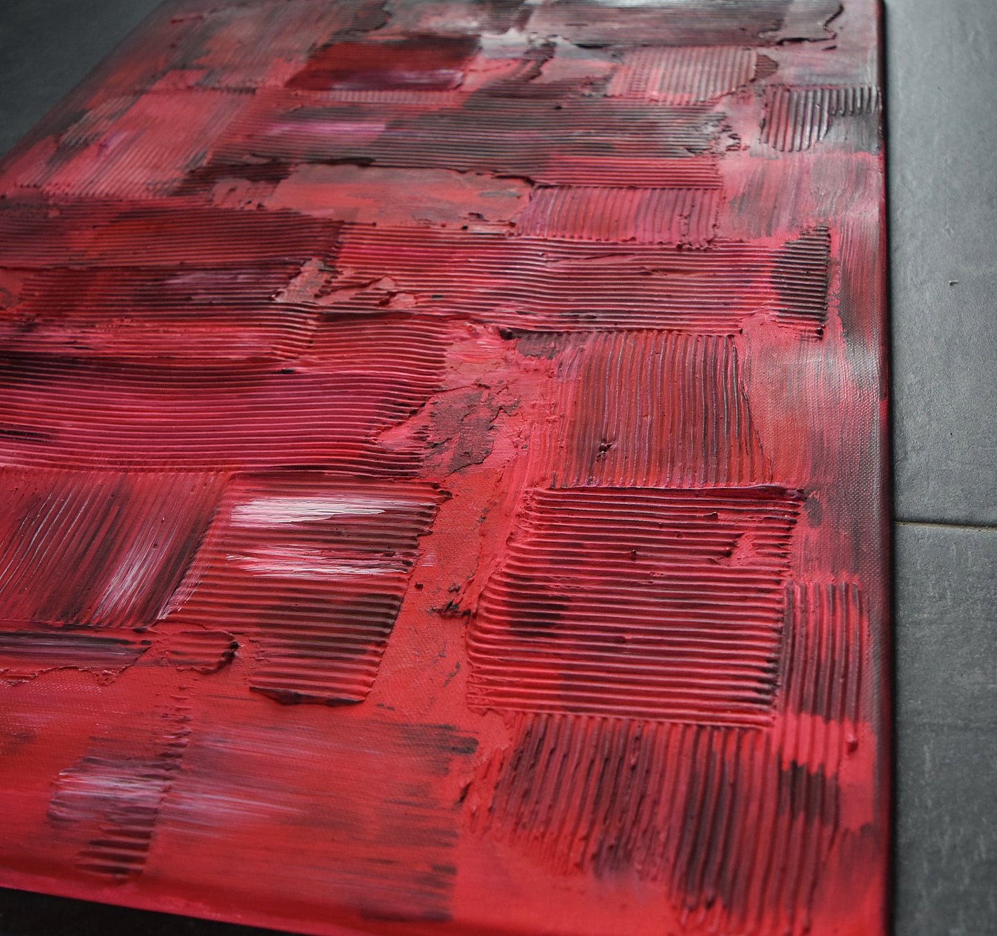 Leinwand Wandbild Acryl Aryclleinwand "broken heart structure"