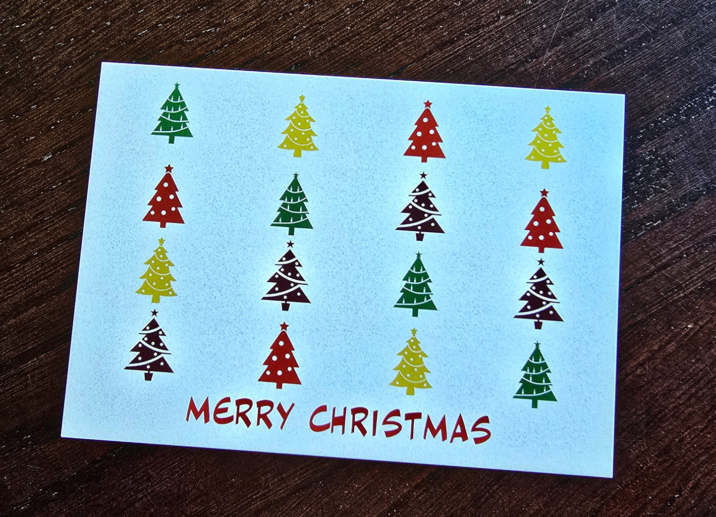 Postkarte Weihnachtskarte "Merry Christmas"