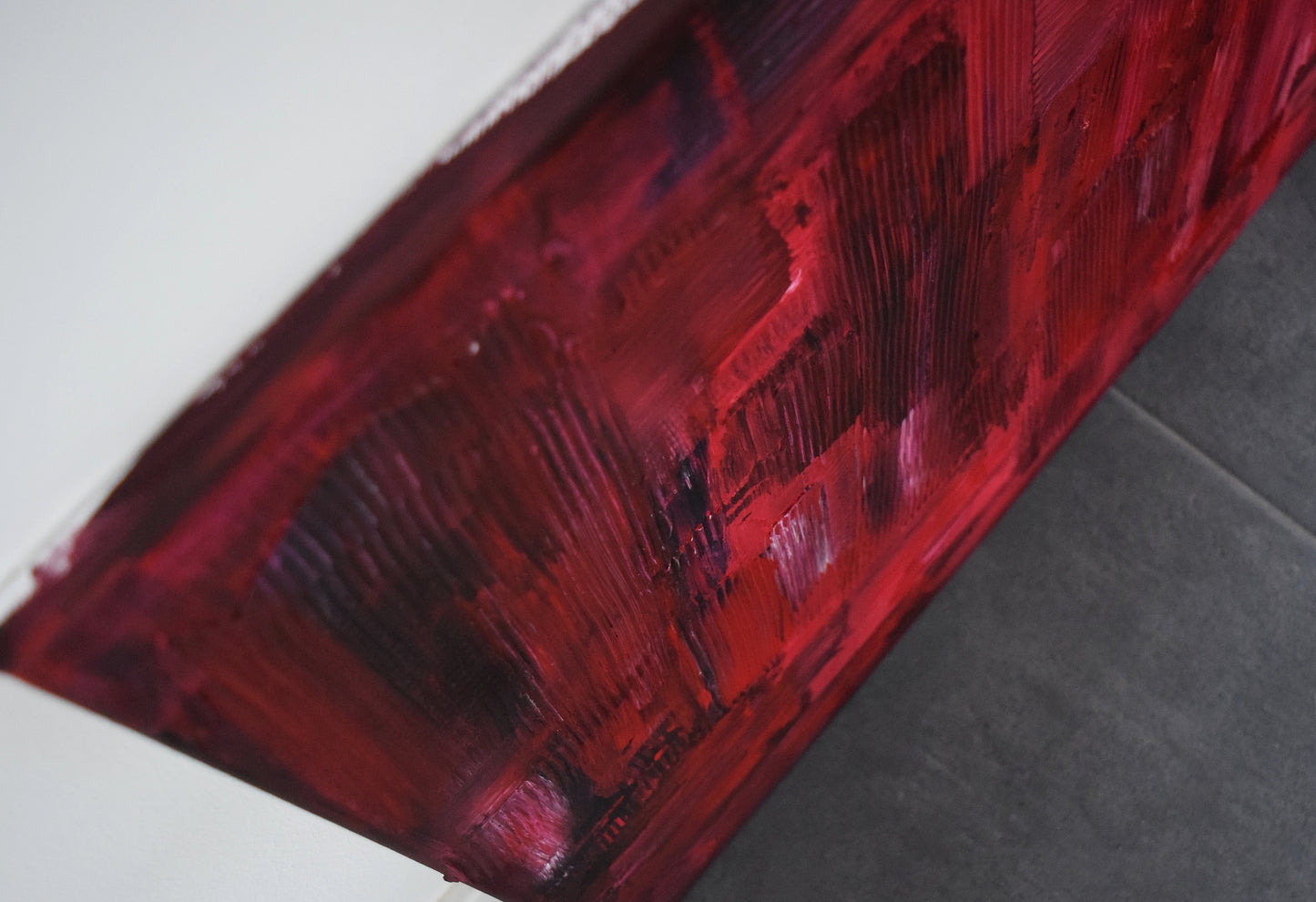Leinwand Wandbild Acryl Aryclleinwand "broken heart structure"