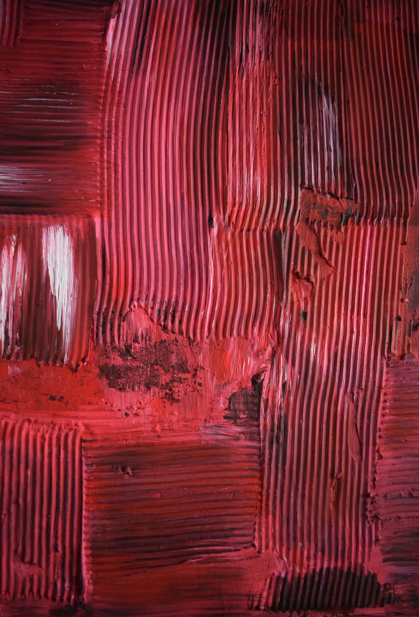 Leinwand Wandbild Acryl Aryclleinwand "broken heart structure"