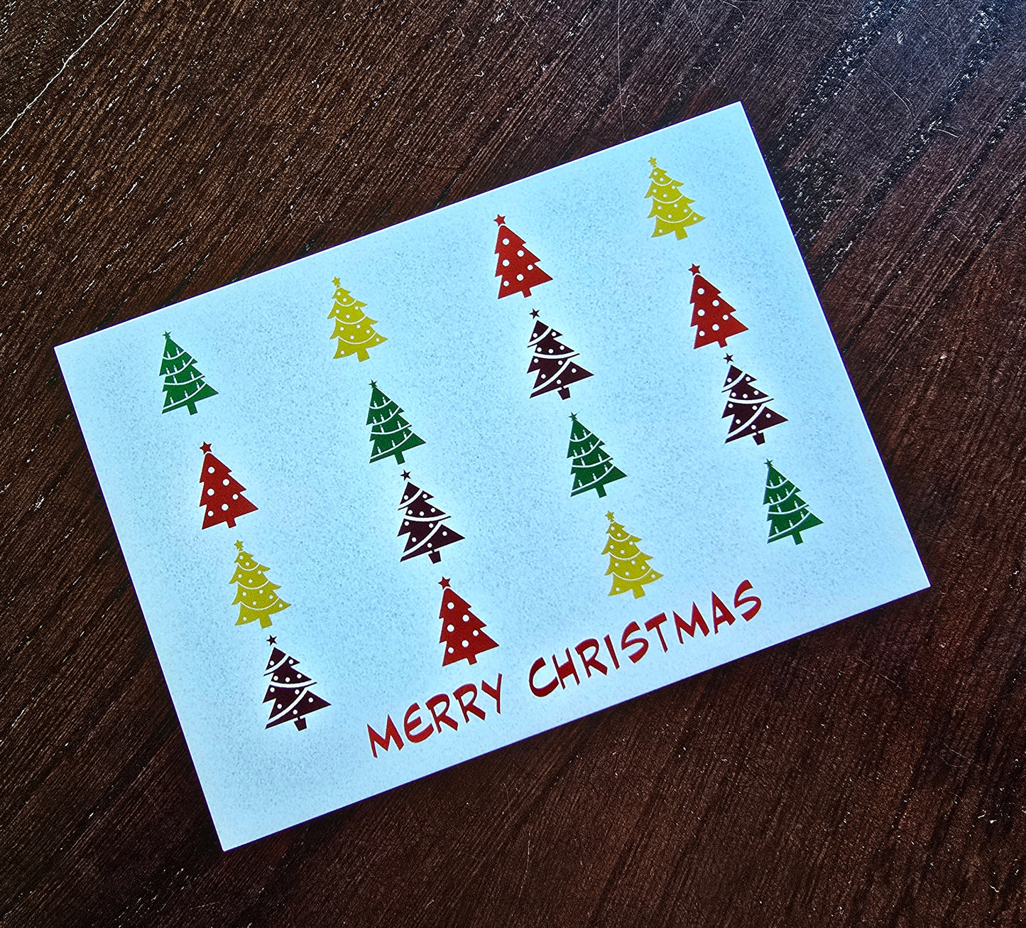 Postkarte Weihnachtskarte "Merry Christmas"