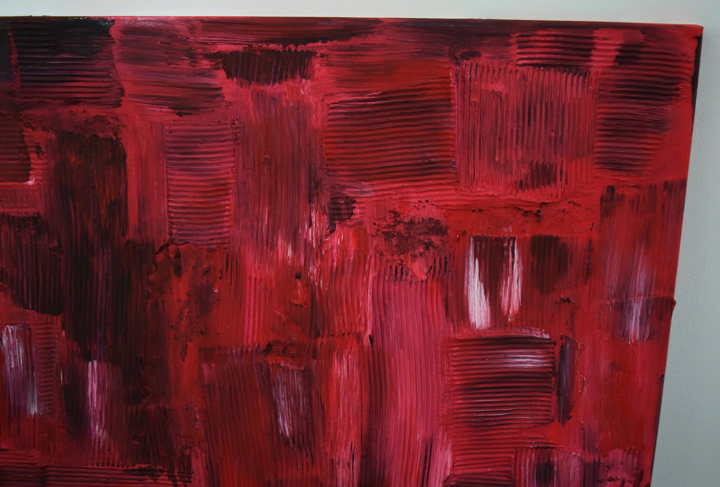 Leinwand Wandbild Acryl Aryclleinwand "broken heart structure"