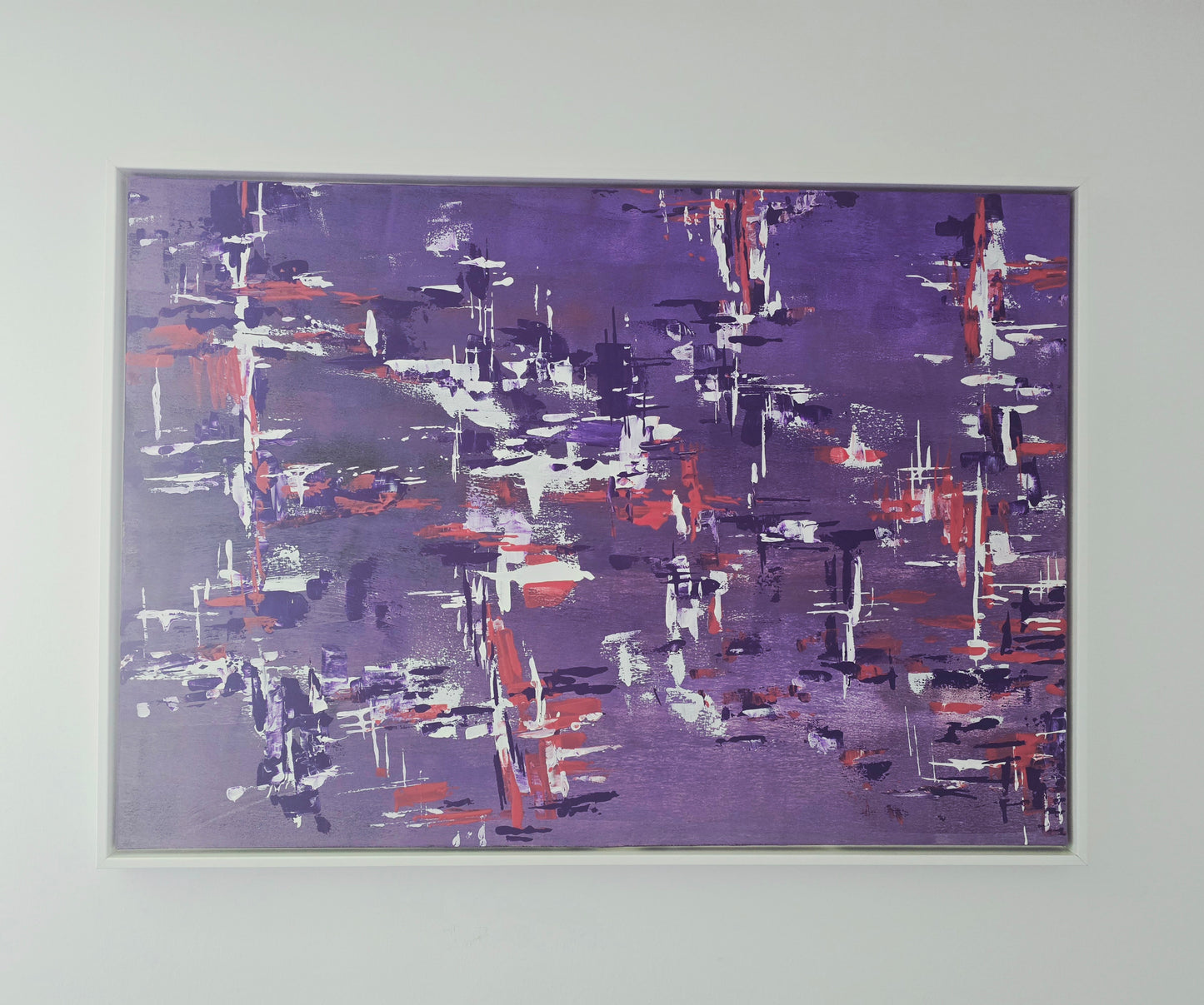 Leinwand Wandbild Acryl Aryclleinwand "purple fairy-tale world"