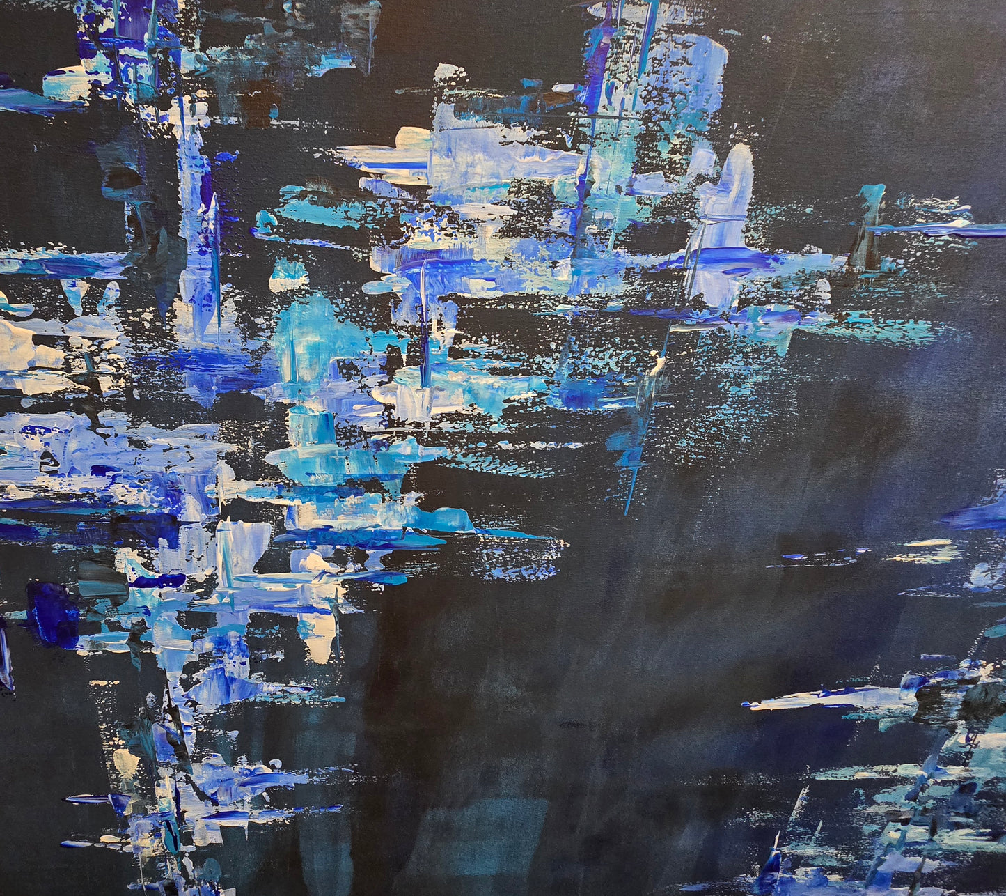 Leinwand Wandbild Acryl Aryclleinwand "blue depth"