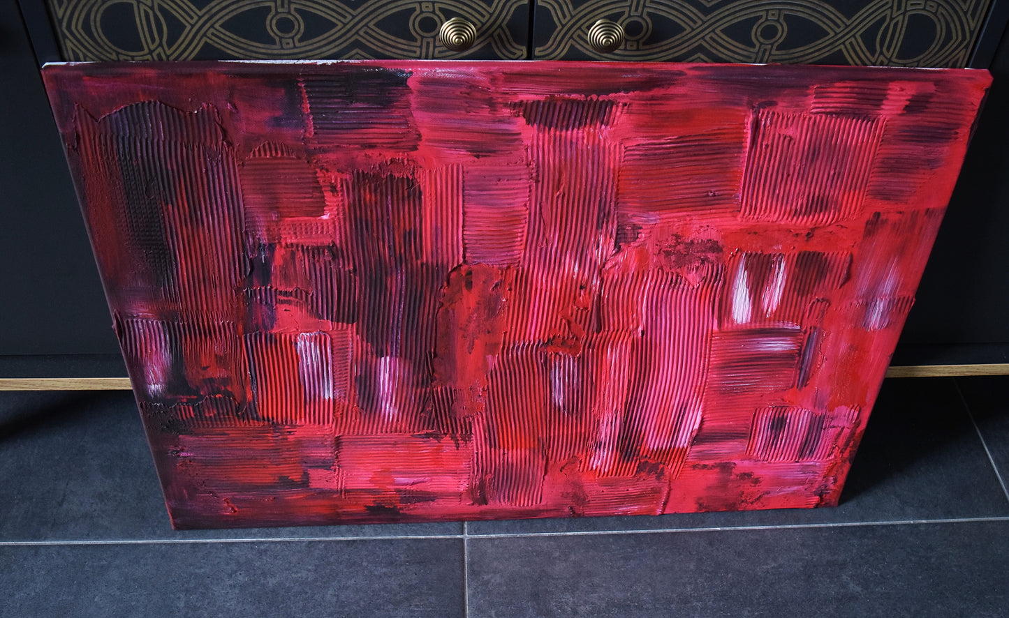 Leinwand Wandbild Acryl Aryclleinwand "broken heart structure"