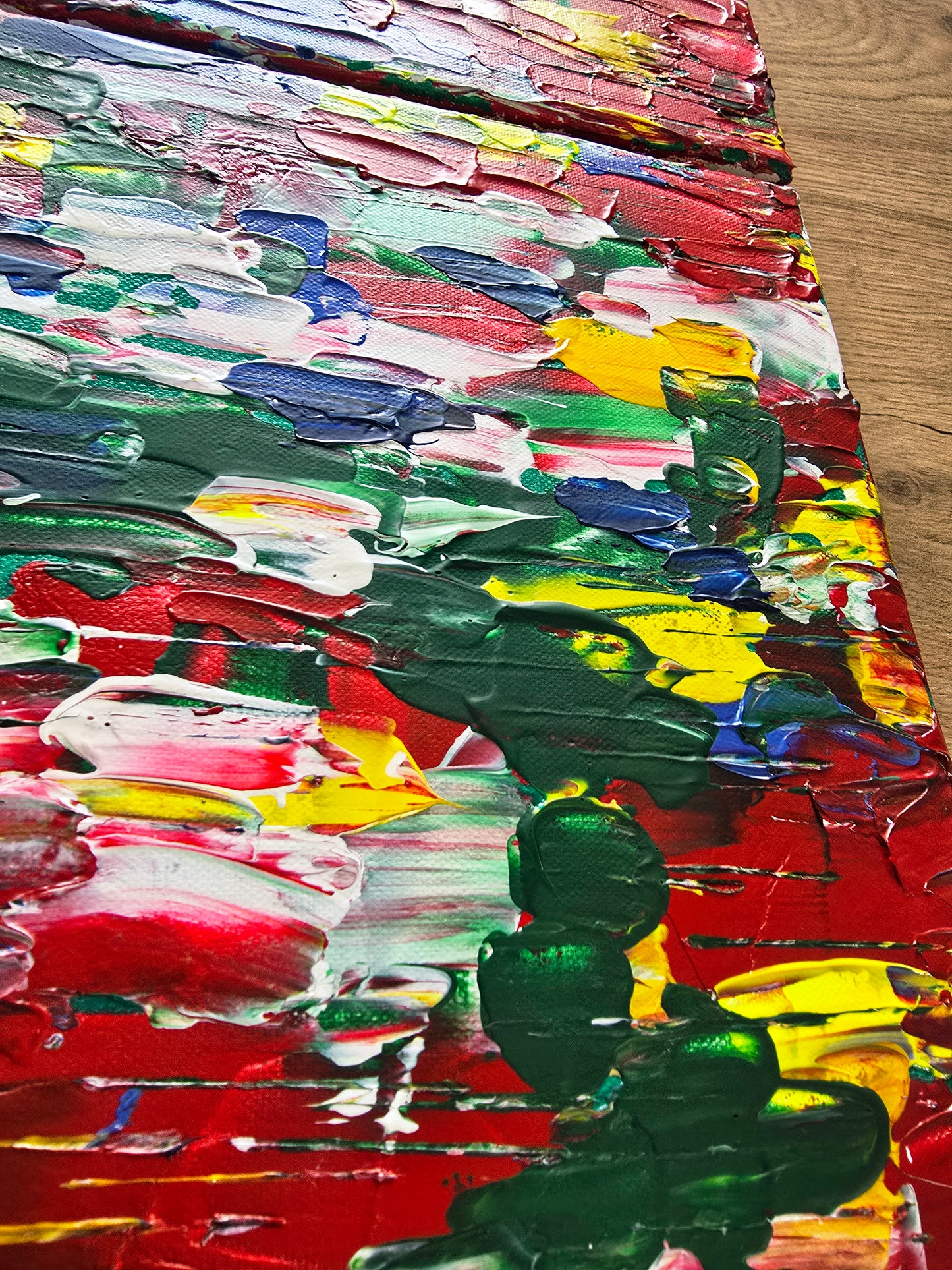 Leinwand Wandbild Acryl Arcylspachteltechnik Aryclleinwand "intensely coloured"