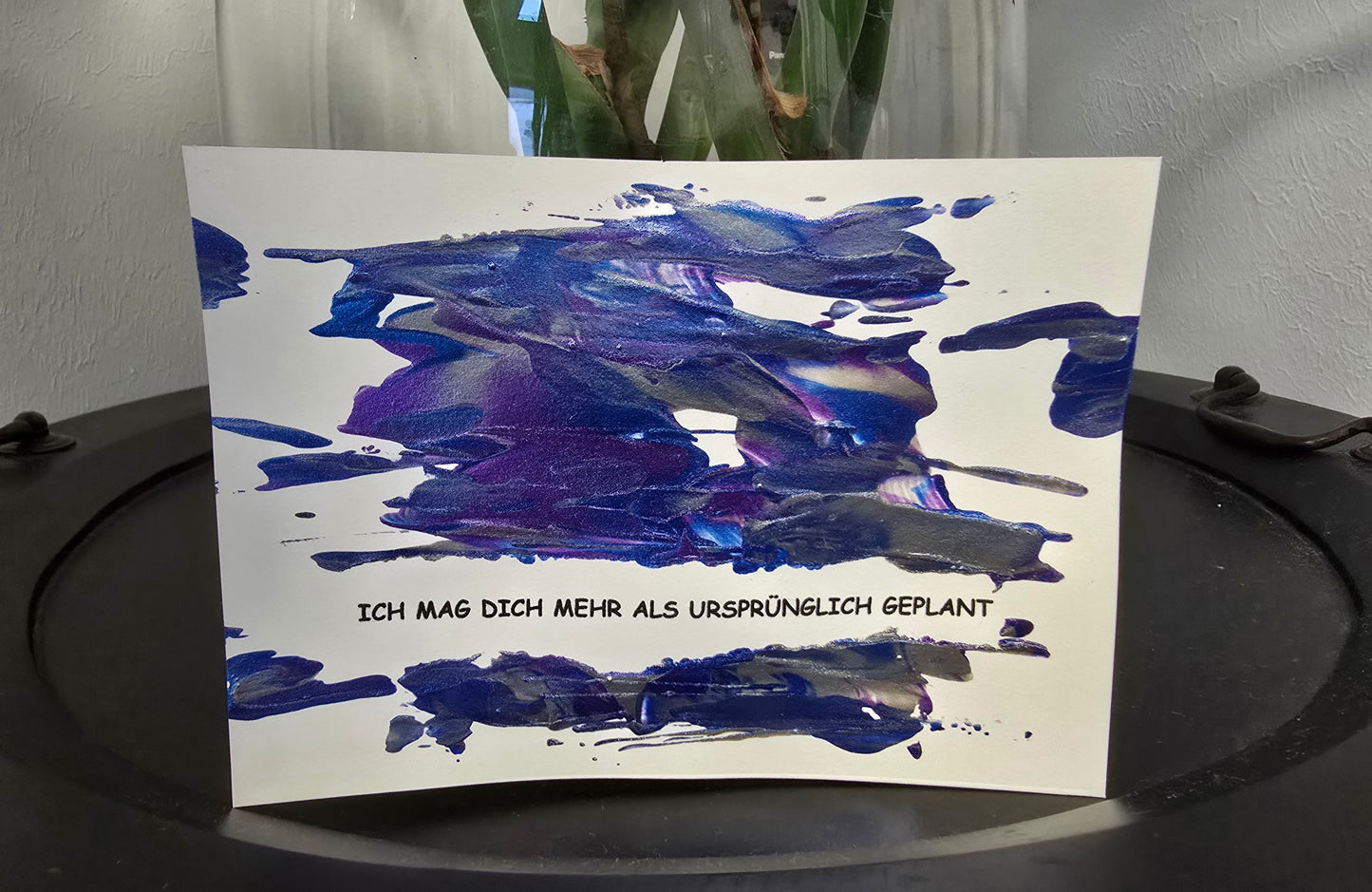 Postkarte Spruchkarte "Ich mag dich mehr als ursprünglich geplant"