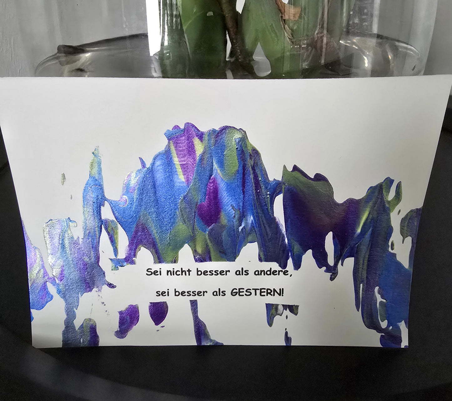 Postkarte Spruchkarte "Sei nicht besser als andere"