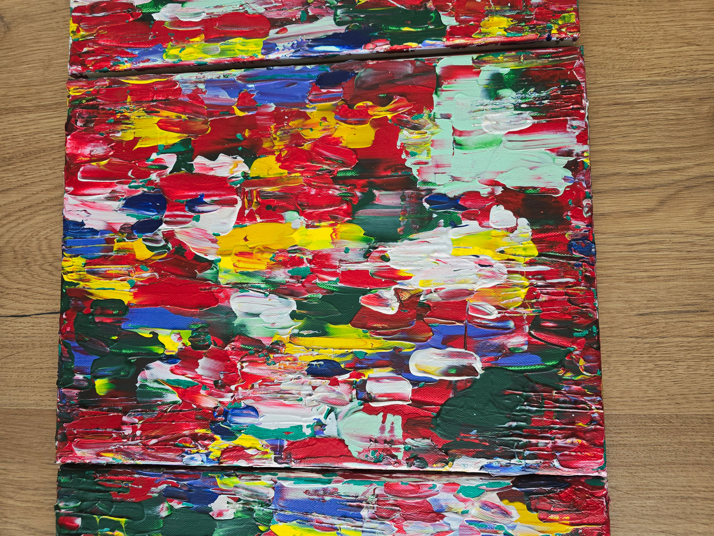 Leinwand Wandbild Acryl Arcylspachteltechnik Aryclleinwand "intensely coloured"