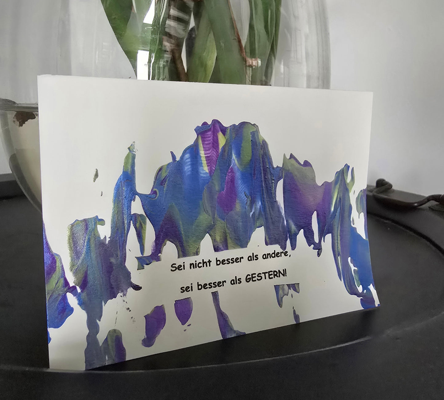 Postkarte Spruchkarte "Sei nicht besser als andere"