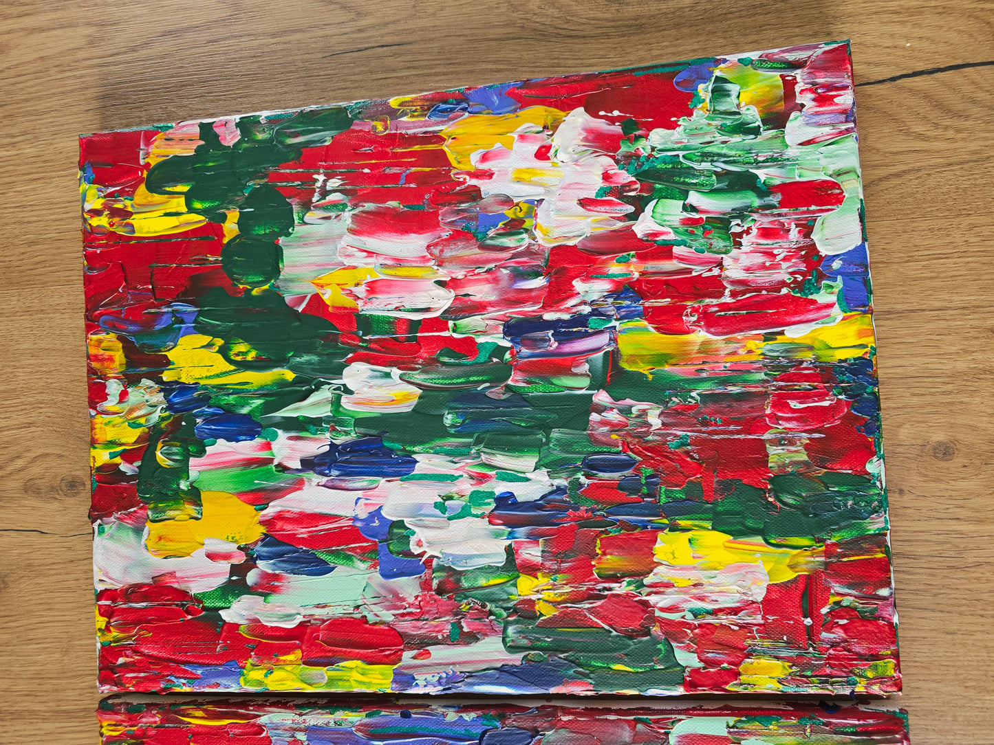 Leinwand Wandbild Acryl Arcylspachteltechnik Aryclleinwand "intensely coloured"