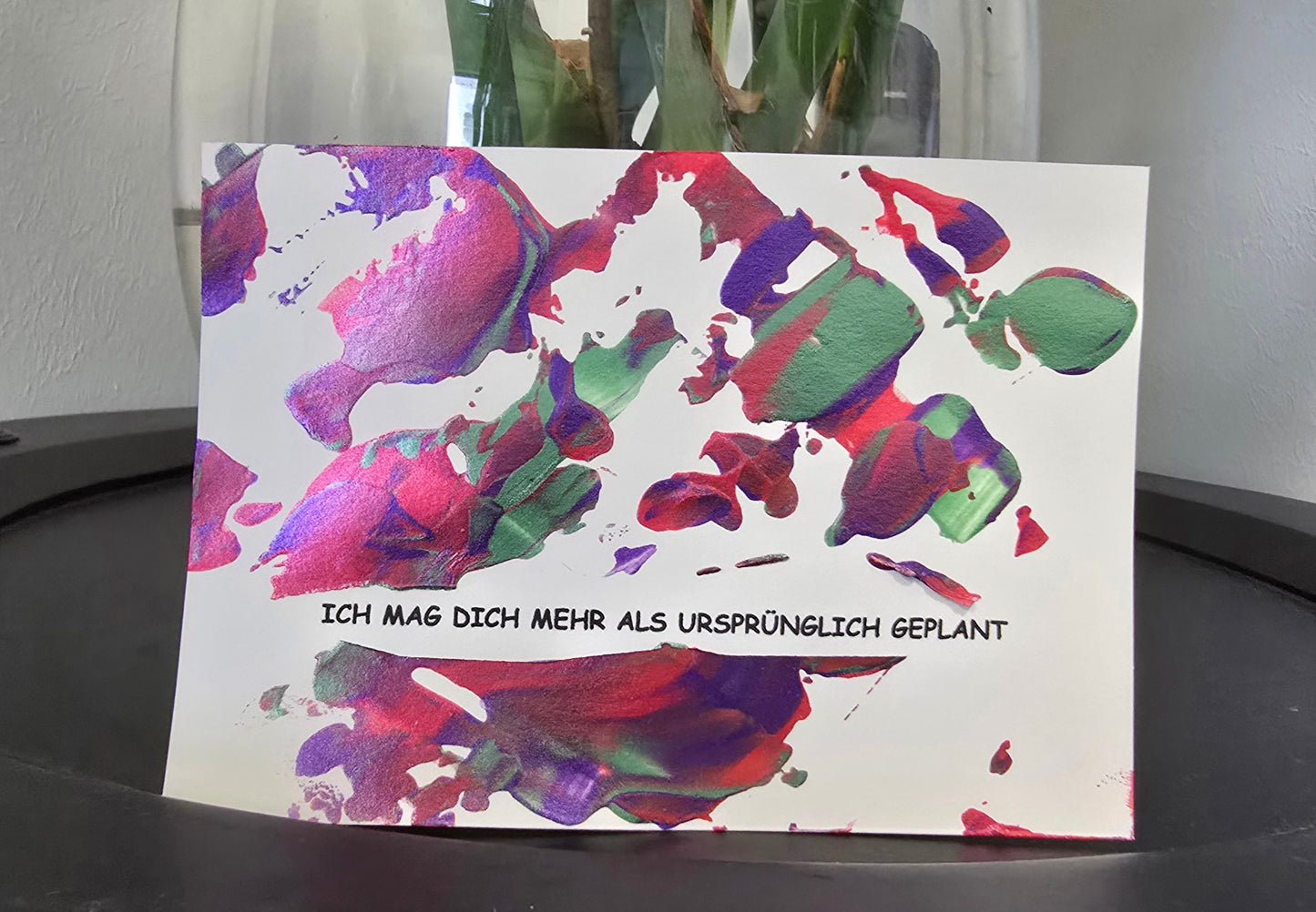 Postkarte Spruchkarte "Ich mag dich mehr als ursprünglich geplant"