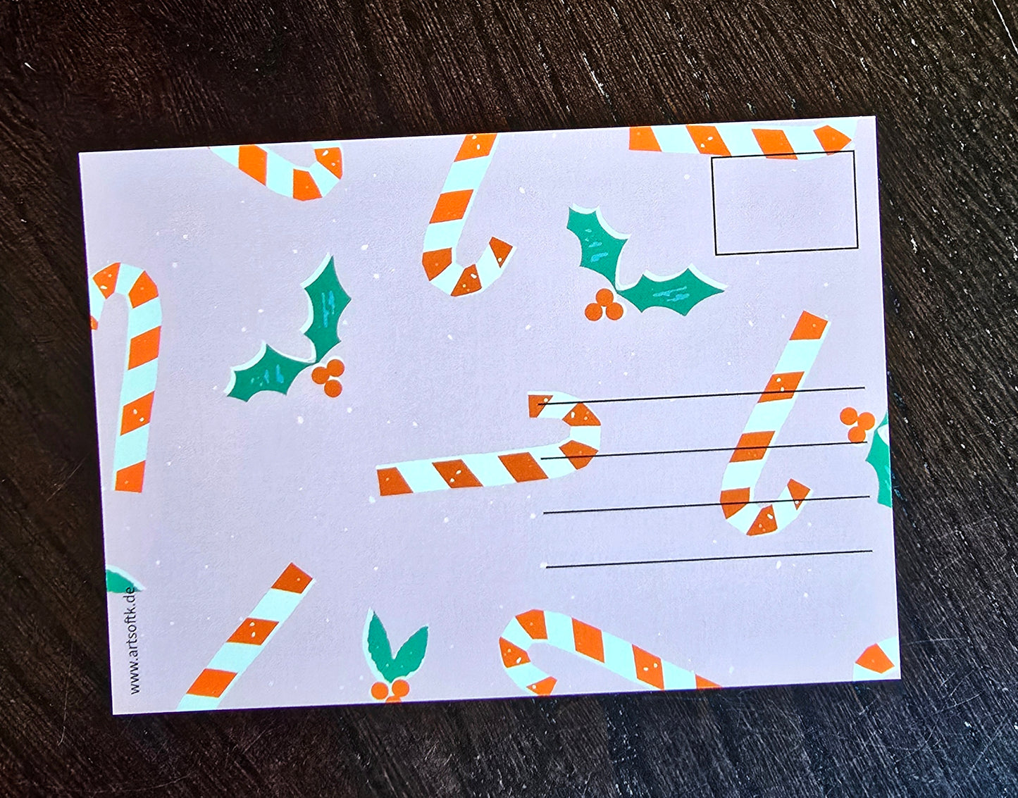 Postkarte Weihnachtskarte "Grüße vom Weihnachtsmann"