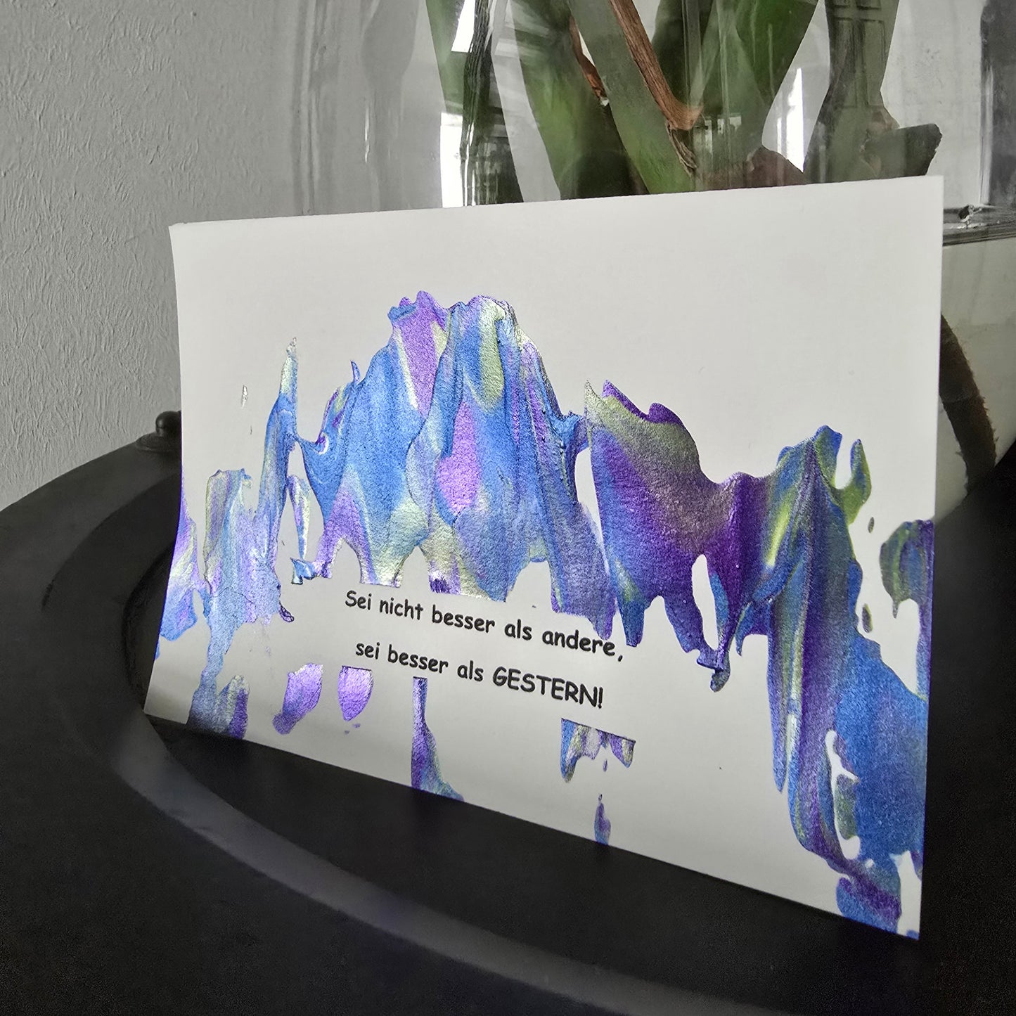 Postkarte Spruchkarte "Sei nicht besser als andere"