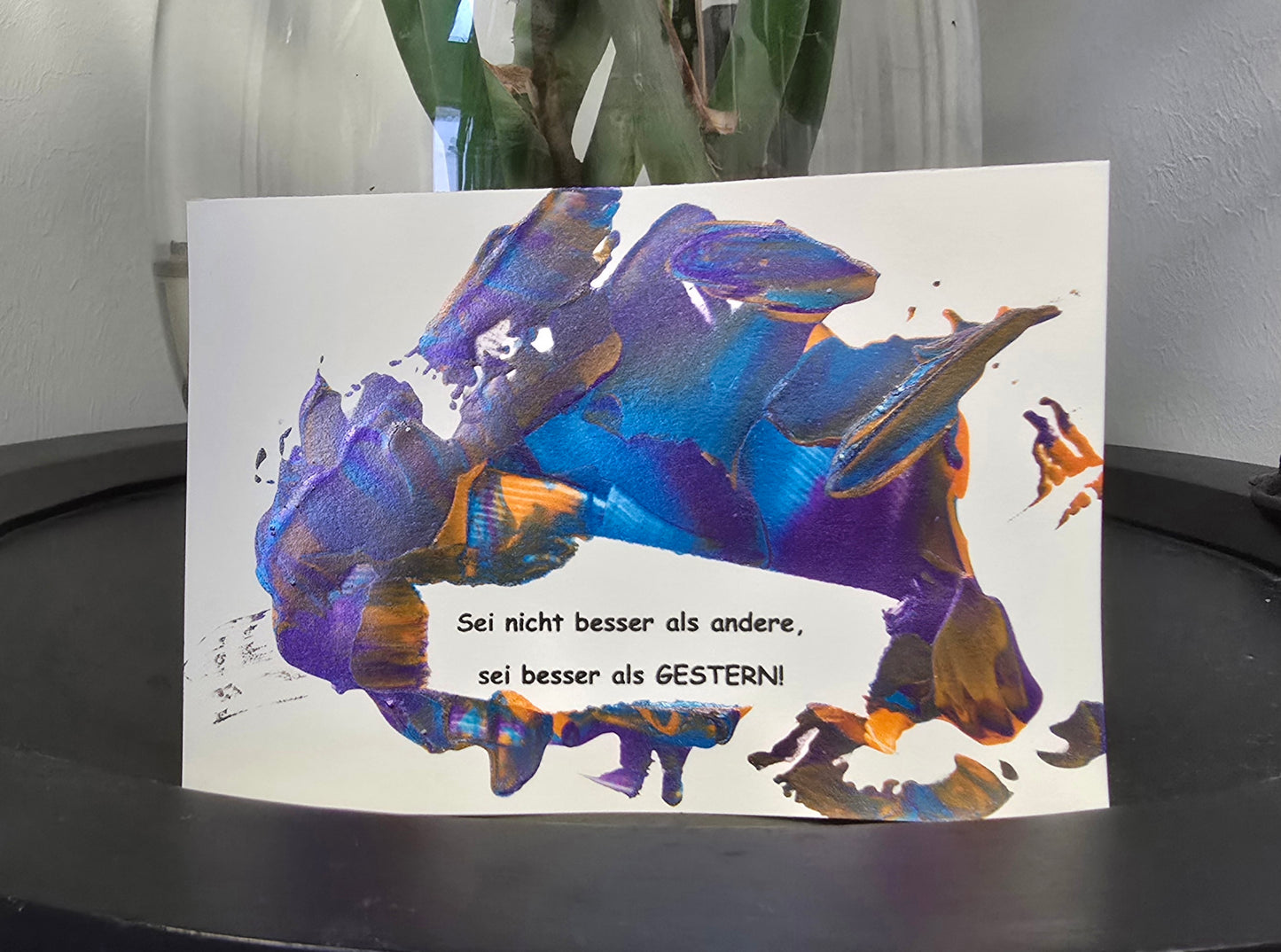 Postkarte Spruchkarte "Sei nicht besser als andere"